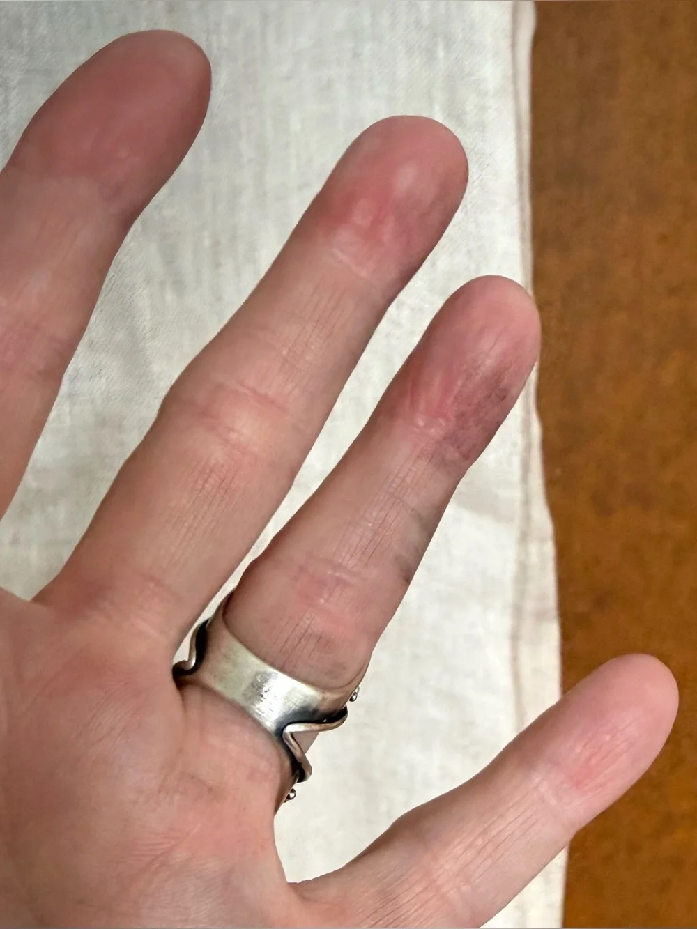 Acid Queen Jewelry Open Amplifier Ring, US 6.5 - Picture 11 of 16